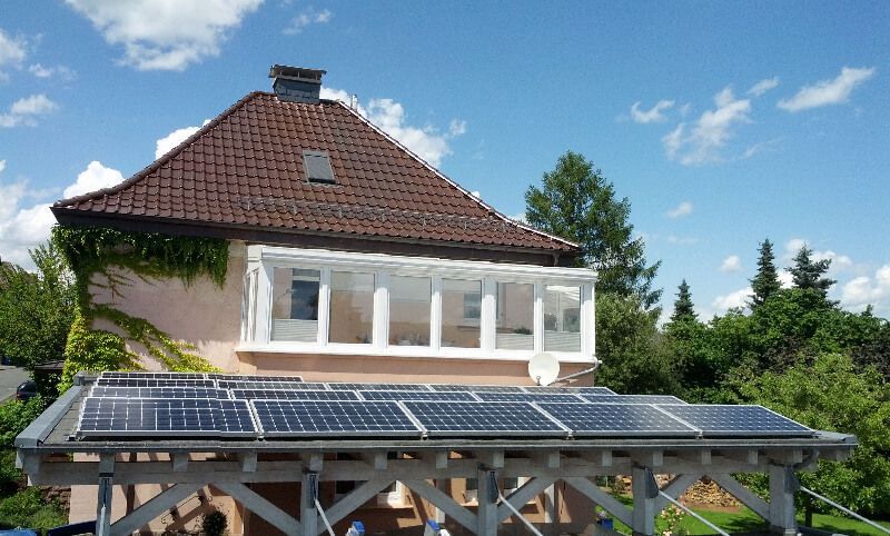 Monokristalline Photovoltaikanlage