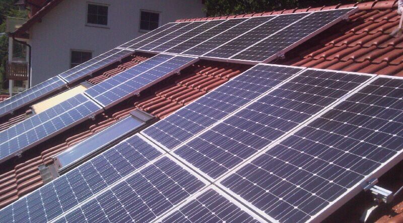 Monokristalline Photovoltaikanlage